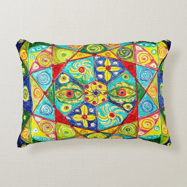 Abstract order accent pillow (Front)