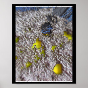 Abstract Organic Photography Grey Painting Sticker Poster