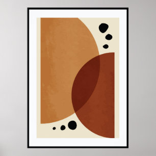 Abstract organic shape poster
