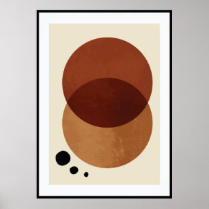 Abstract organic shape poster