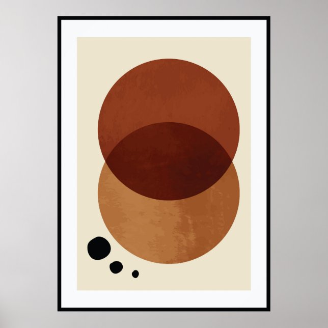 Abstract organic shape poster (Front)
