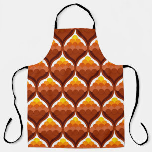 abstract organic shapes decorative victory pattern apron