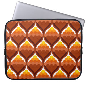 abstract organic shapes decorative victory pattern laptop sleeve