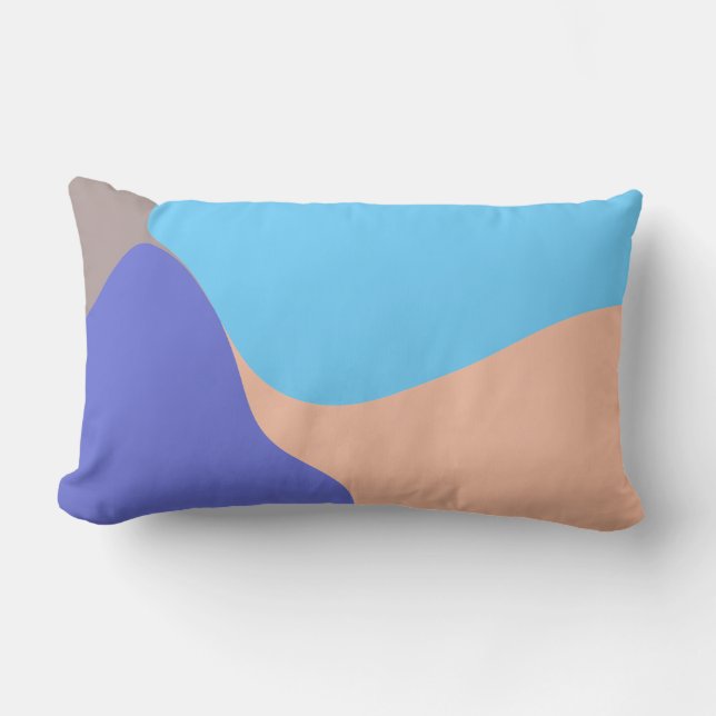 Abstract Organic Shapes Lumbar Pillow (Front)