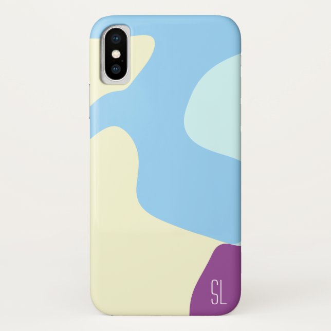 Abstract Organic Shapes Personalized Case-Mate iPhone Case (Back)