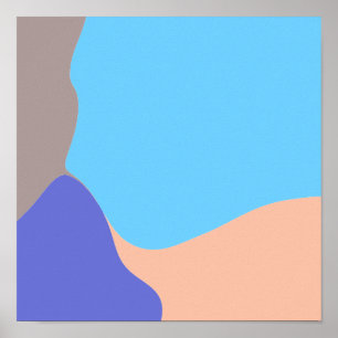 Abstract Organic Shapes Poster