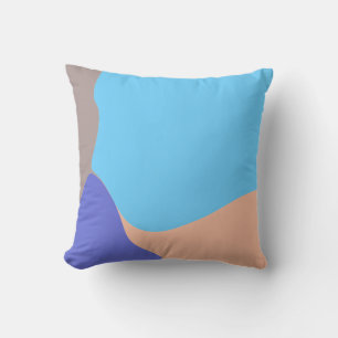 Abstract Organic Shapes Throw Pillow