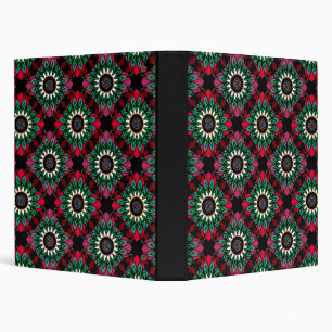 Abstract ornamental geometrical print decoration p binder