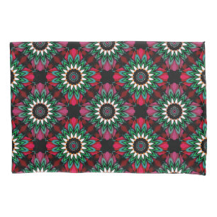 Abstract ornamental geometrical print decoration pillowcase