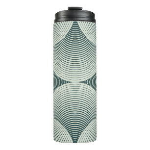 Abstract ornate geometric petals grid background.  thermal tumbler