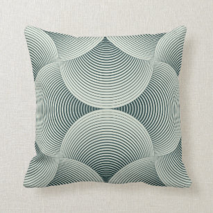 Abstract ornate geometric petals grid background.  throw pillow