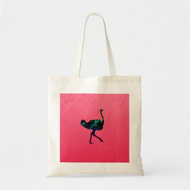Abstract Ostrich Budget Tote Bag (Front)