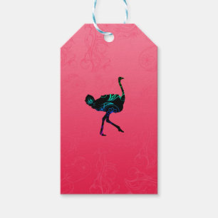 Abstract Ostrich Gift Tag