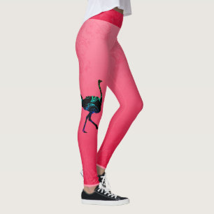 Abstract Ostrich Leggings
