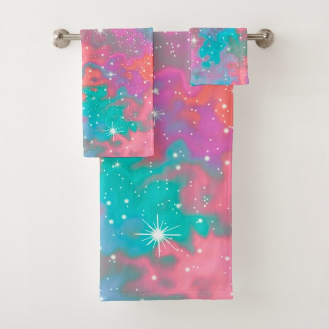 Abstract Outer Space Artwork | Towel Set (Insitu)