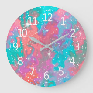 Abstract Outer Space Artwork   Wall Clock