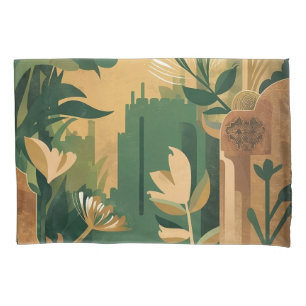 Abstract Overgrown Garden: Botanical  Pillowcase