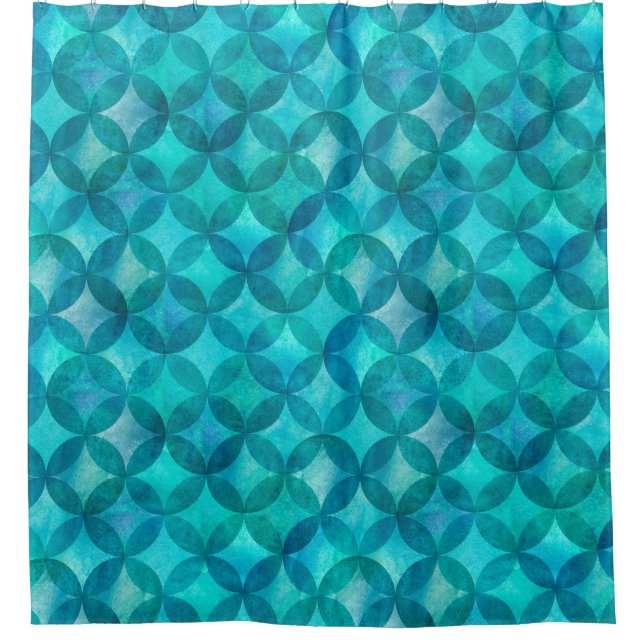 Abstract overlapping circles seamless pattern. Wat (Front)
