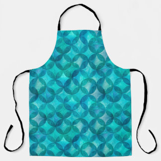 Abstract overlapping circles seamless pattern. Wat Apron