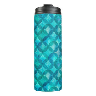 Abstract overlapping circles seamless pattern. Wat Thermal Tumbler