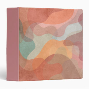 Abstract Overlapping Pastel Blobs Background Binder