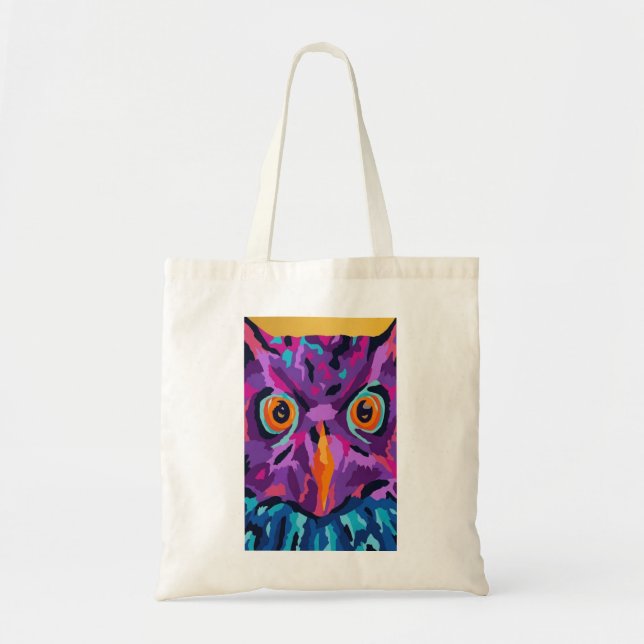 Abstract owl  tote bag (Front)