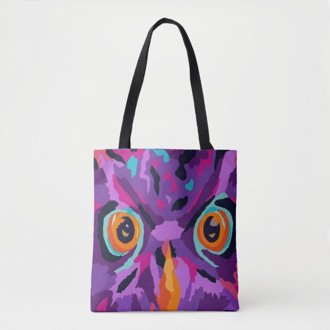 Abstract owl  tote bag (Front)