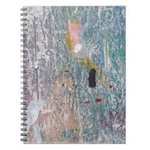 Abstract paint background. Artwork made of mixed m Notebook