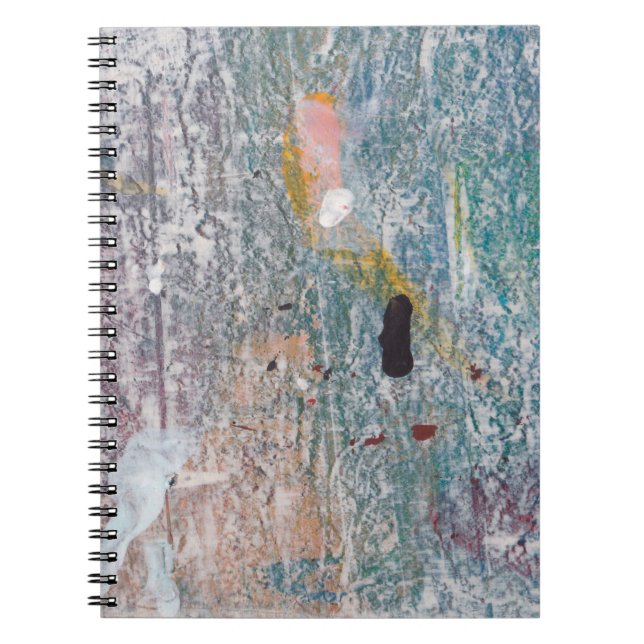 Abstract paint background. Artwork made of mixed m Notebook (Front)