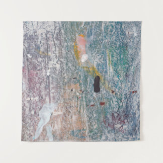 Abstract paint background. Artwork made of mixed m Tapestry