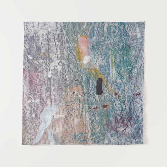 Abstract paint background. Artwork made of mixed m Tapestry (Front)