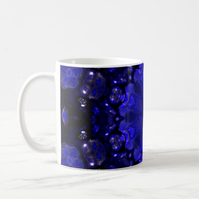 Abstract Paint Brush Ink Explode Spread Smooth Con Coffee Mug (Left)