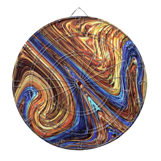 Abstract Paint Dartboard (Front)