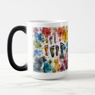 Abstract Paint Feed is all about colour Magic Mug
