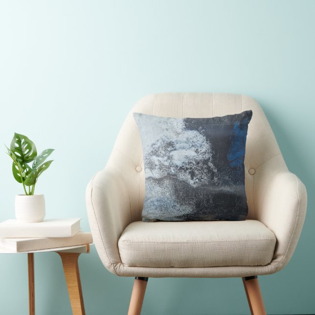 Abstract Paint Grunge Throw Pillow (Chair)