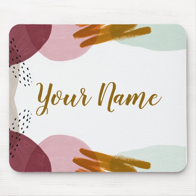 Abstract paint mouse pad (Front)