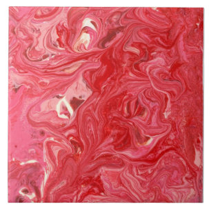 Abstract - Paint - My ice cream melted Tile