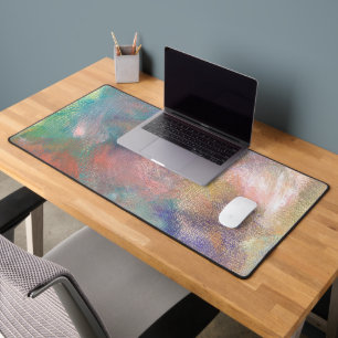 Abstract Paint Pattern Desk Mat