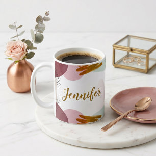 Abstract paint personalized coffee mug