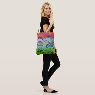Abstract Paint Spatter Original Colourful ModernAr Tote Bag