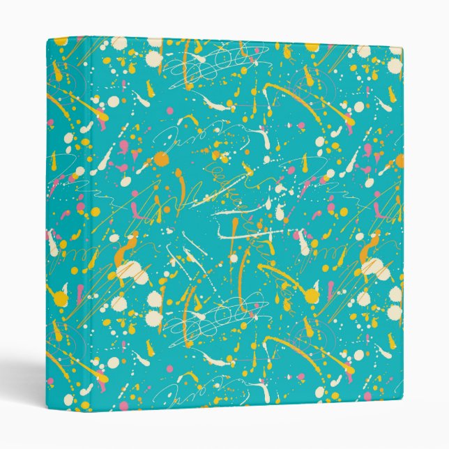 Abstract Paint Splash Binder (Front/Spine)