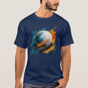 Abstract Paint Splash Golf T-Shirt