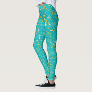 Abstract Paint Splash Leggings