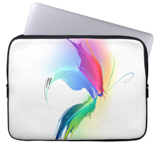 Abstract Paint Splatter Butterfly Laptop Sleeve