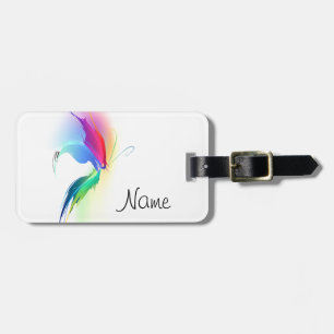 Abstract Paint Splatter Butterfly Luggage Tag