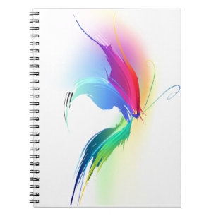 Abstract Paint Splatter Butterfly Notebook