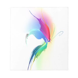 Abstract Paint Splatter Butterfly Notepad