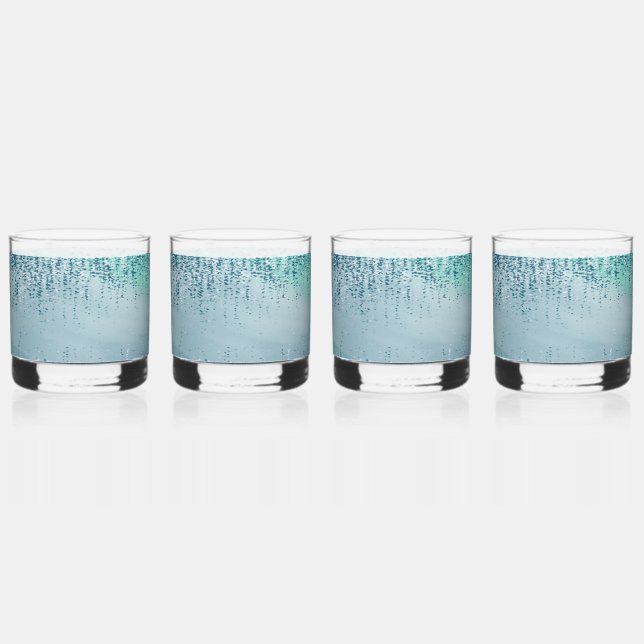 Abstract Paint Splatter Tumbler Drinking Glass (Front)