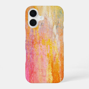 Abstract Paint Streaks iPhone 16 Case