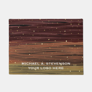 Abstract Paint Strokes Customized Doormat